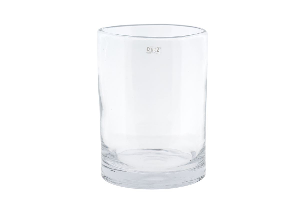 DutZ DutZ Glazen Vaas Cylinder – Clear – Ø22 x H30 cm