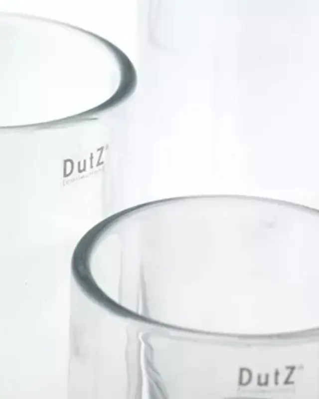 DutZ DutZ Glazen Vaas Flowervase – Clear – Ø14,5 x H34 cm