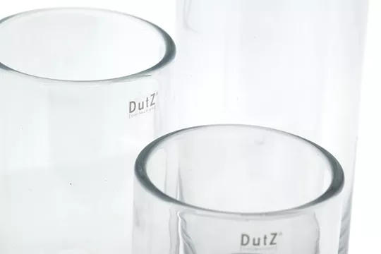 DutZ DutZ Glazen Vaas Flowervase – Clear – Ø14,5 x H34 cm