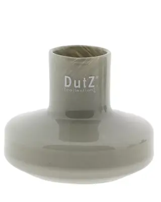 DutZ DutZ Glazen Vaas Alexa – Taupe – Ø12 x H10 cm