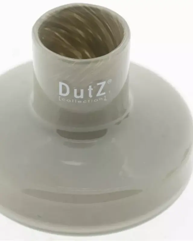 DutZ DutZ Glazen Vaas Alexa – Taupe – Ø12 x H10 cm