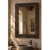 Toiletspiegel geborsteld oud eikenhout H53 x B38 cm