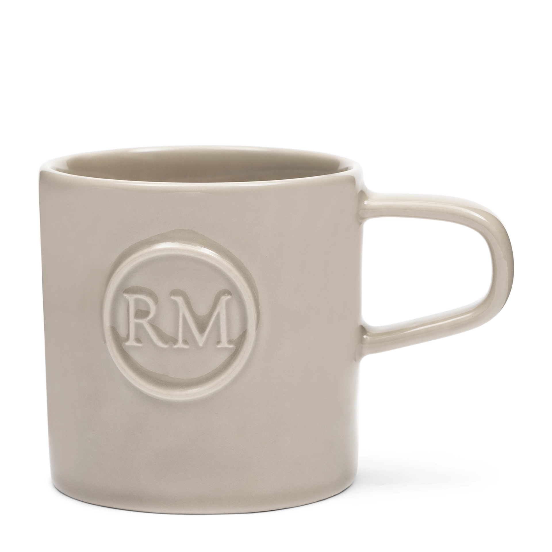 Rivièra Maison Mok – koffie/thee – Beige– Steengoed – Set van 6