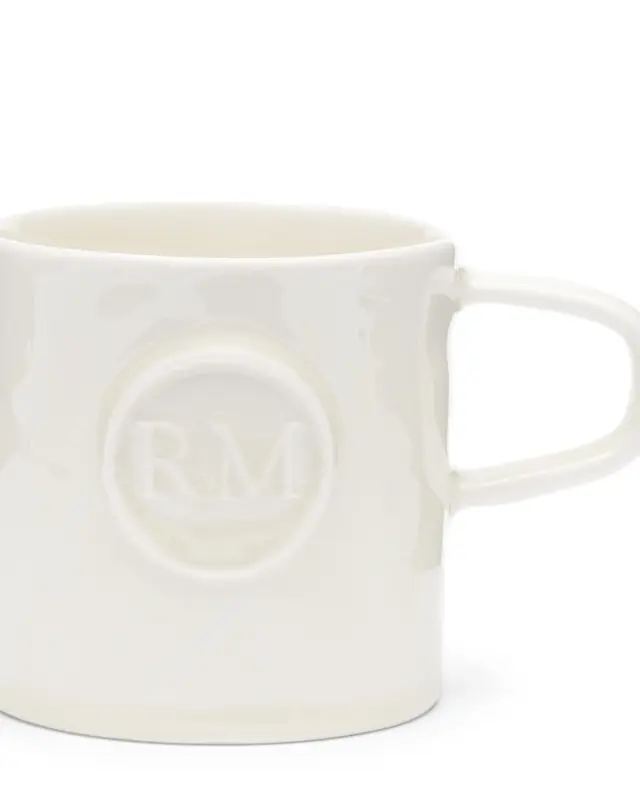 Rivièra Maison Mok – Witte – Koffie/Thee – Porselein – Set van 6