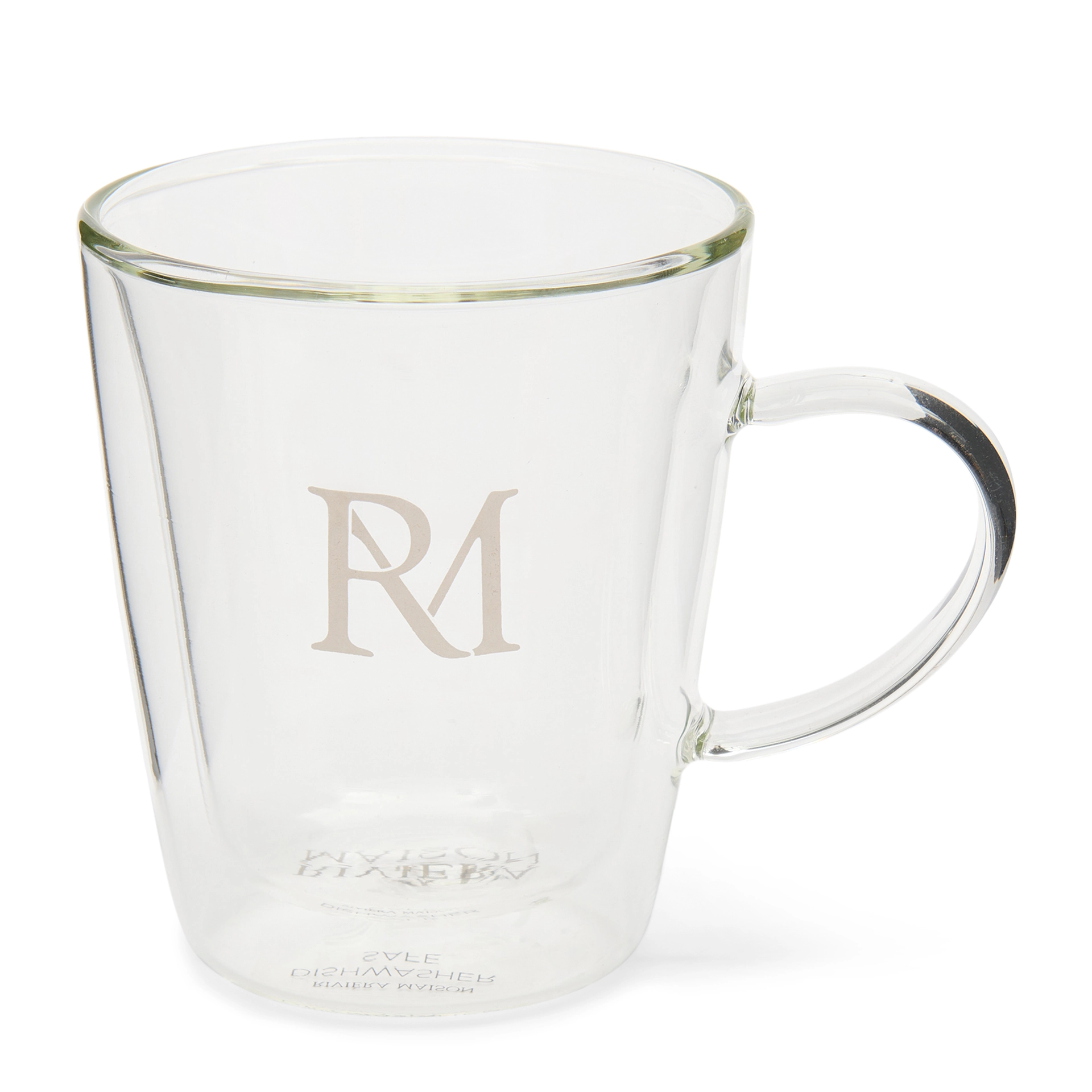 Rivièra Maison Koffie/Thee Glas Dubbelwandig M – Transparant – Set van 6