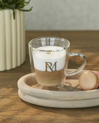 Rivièra Maison Koffie/Thee Glas Dubbelwandig M – Transparant – Set van 6