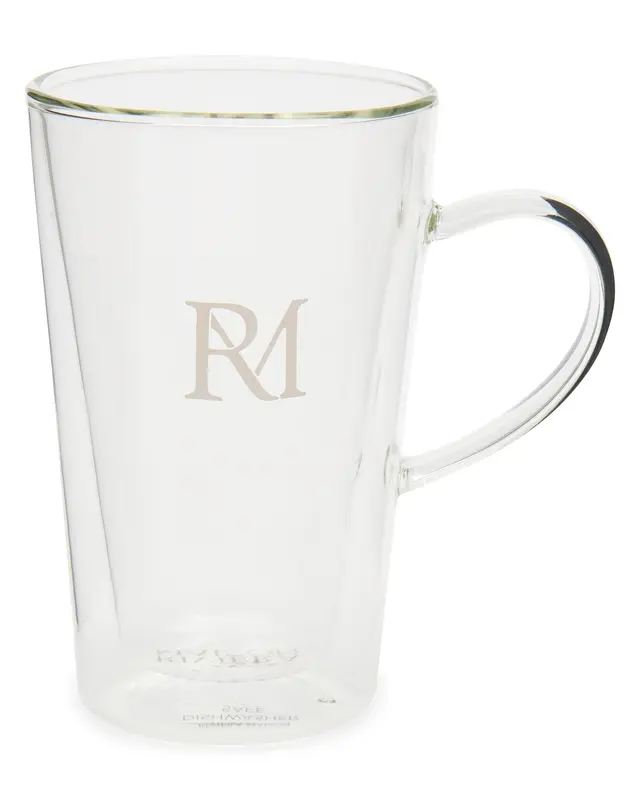 Rivièra Maison Koffie/Thee Glas Dubbelwandig XL – Transparant – Set van 6