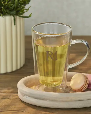 Rivièra Maison Koffie/Thee Glas Dubbelwandig XL – Transparant – Set van 6