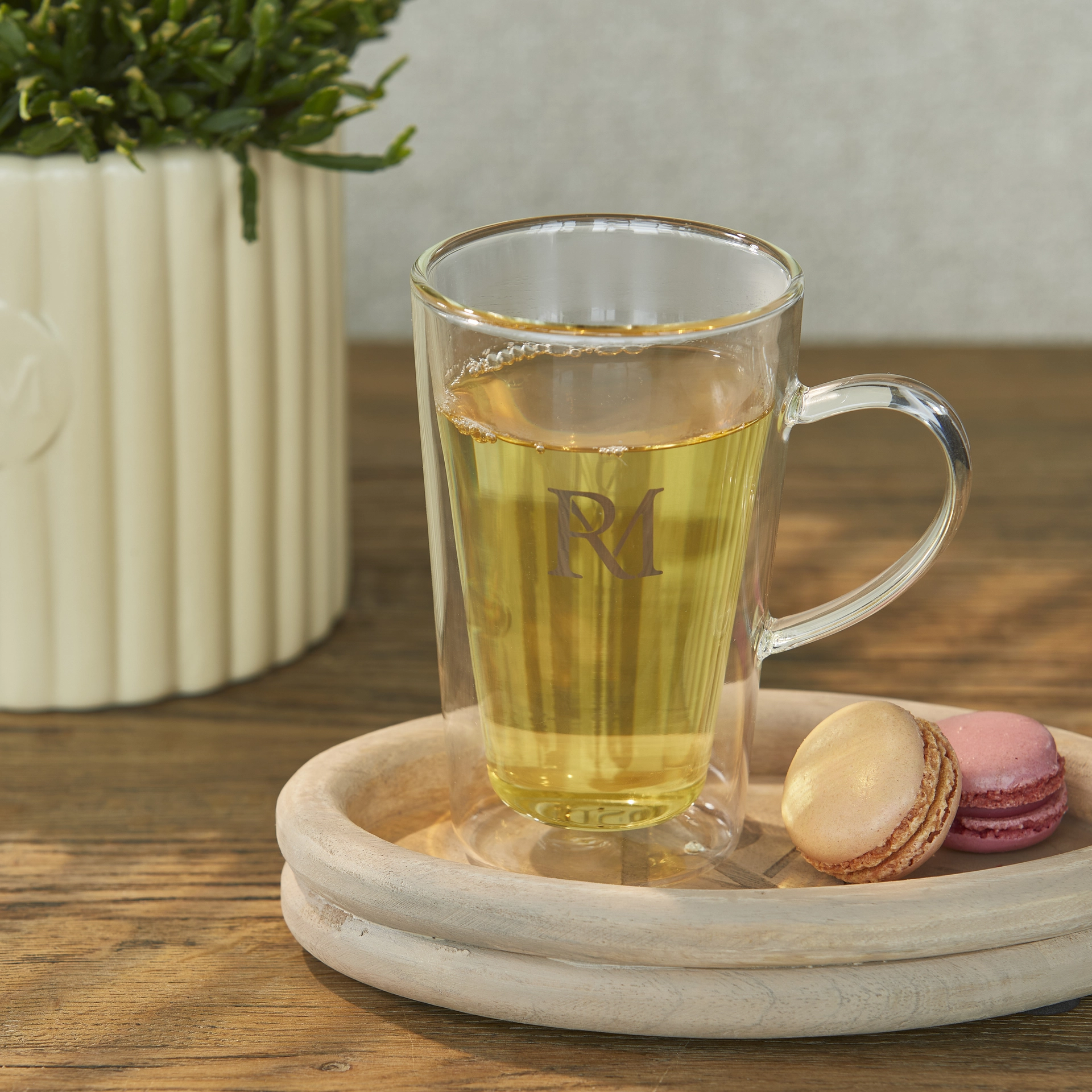 Rivièra Maison Koffie/Thee Glas Dubbelwandig XL – Transparant – Set van 6