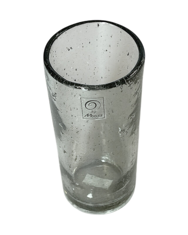 Rene Houtman Stone Glazen Windlicht / Vaas – Ø9 x H22 cm