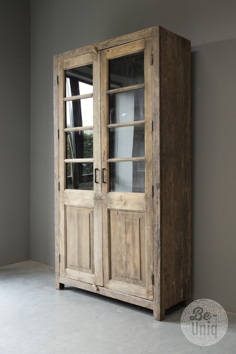 Be-Uniq Oude Vitrinekast | India | H219xB119xD47 cm