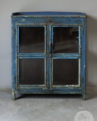 Be-Uniq Oud Glaskastje | India | H96xB76xD37 cm