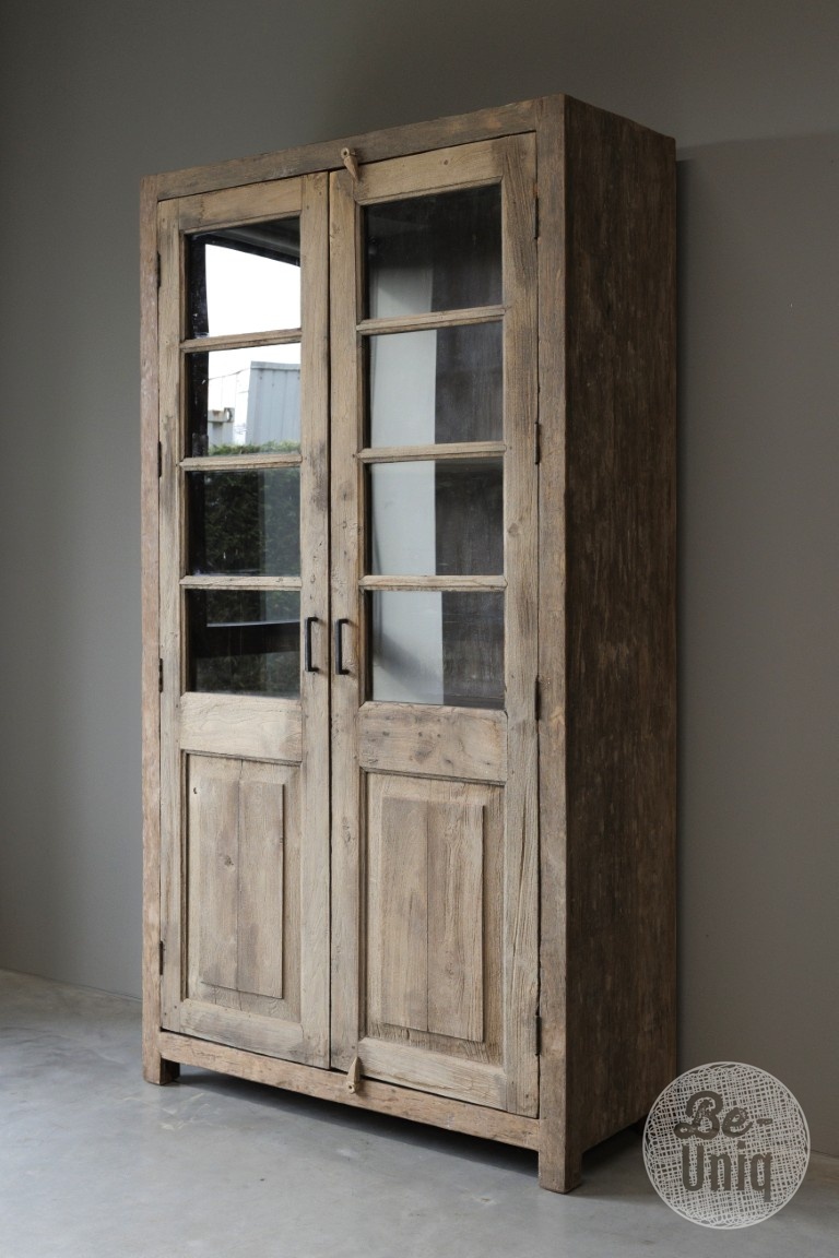 Be-Uniq Oude Vitrinekast | India | H219xB119xD46 cm