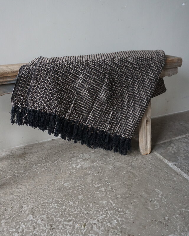 Rene Houtman Plaid Loek | Recycled Cotton | Zwart