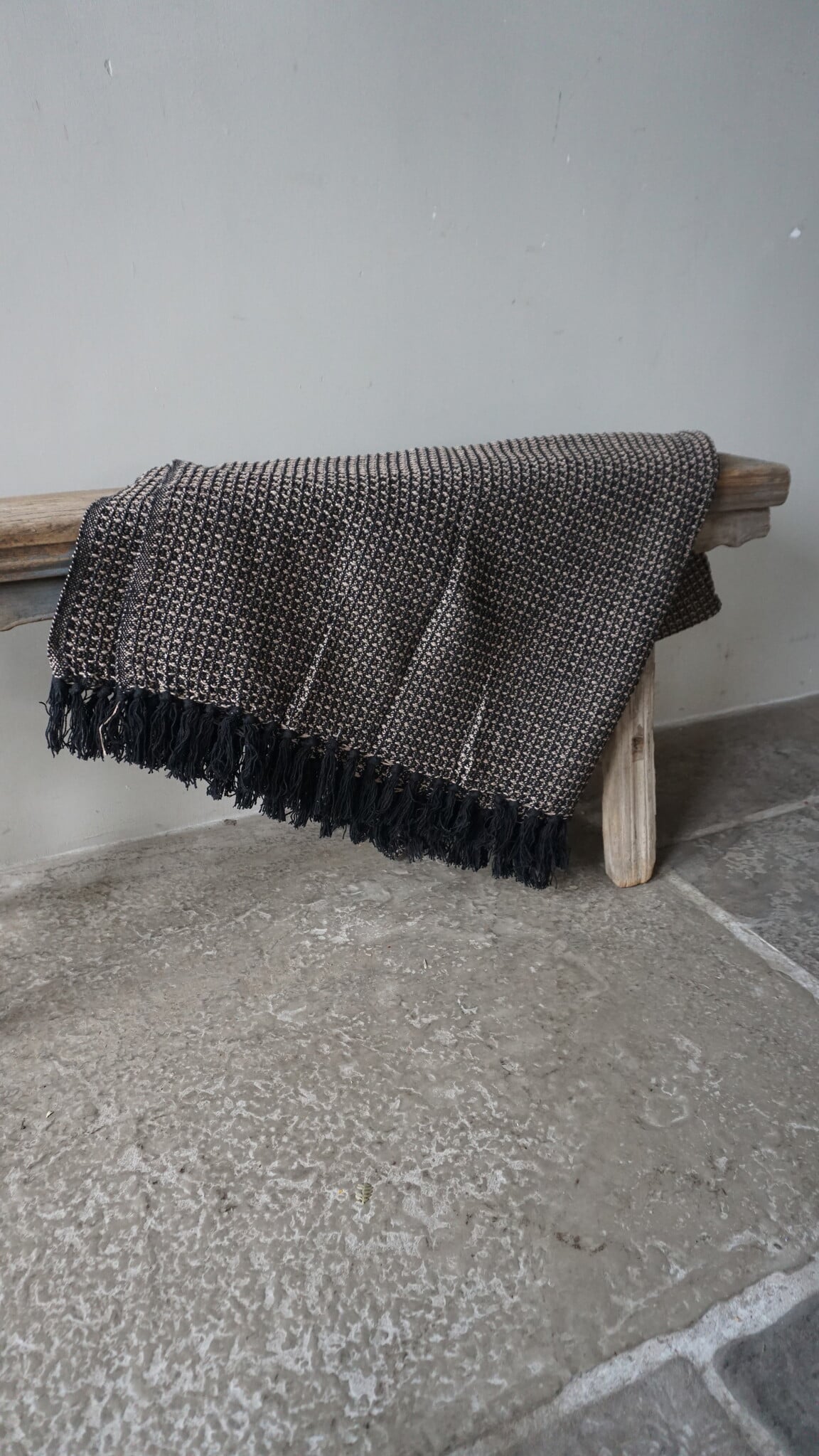 Rene Houtman Plaid Loek | Recycled Cotton | Zwart
