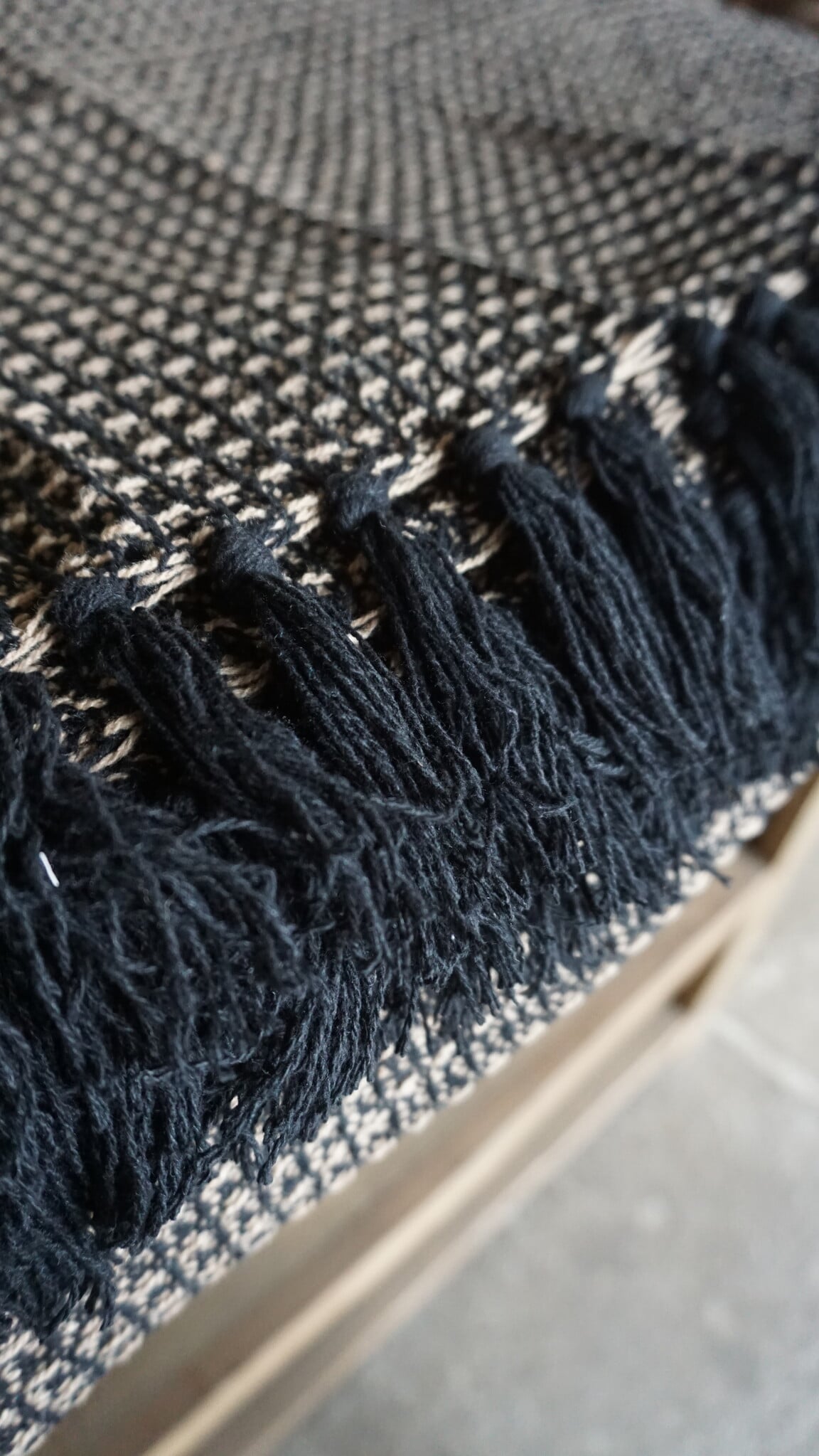 Rene Houtman Plaid Loek | Recycled Cotton | Zwart