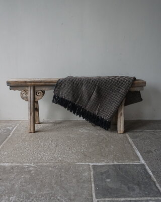 Rene Houtman Plaid Loek | Recycled Cotton | Zwart