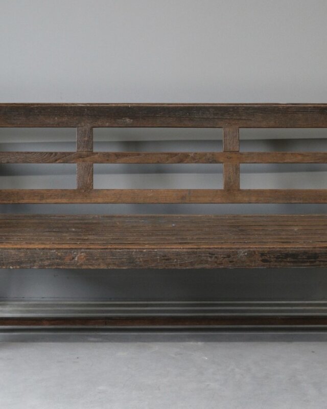 Be-Uniq Origineel Oude Bank Met Kussen | India | B186 cm