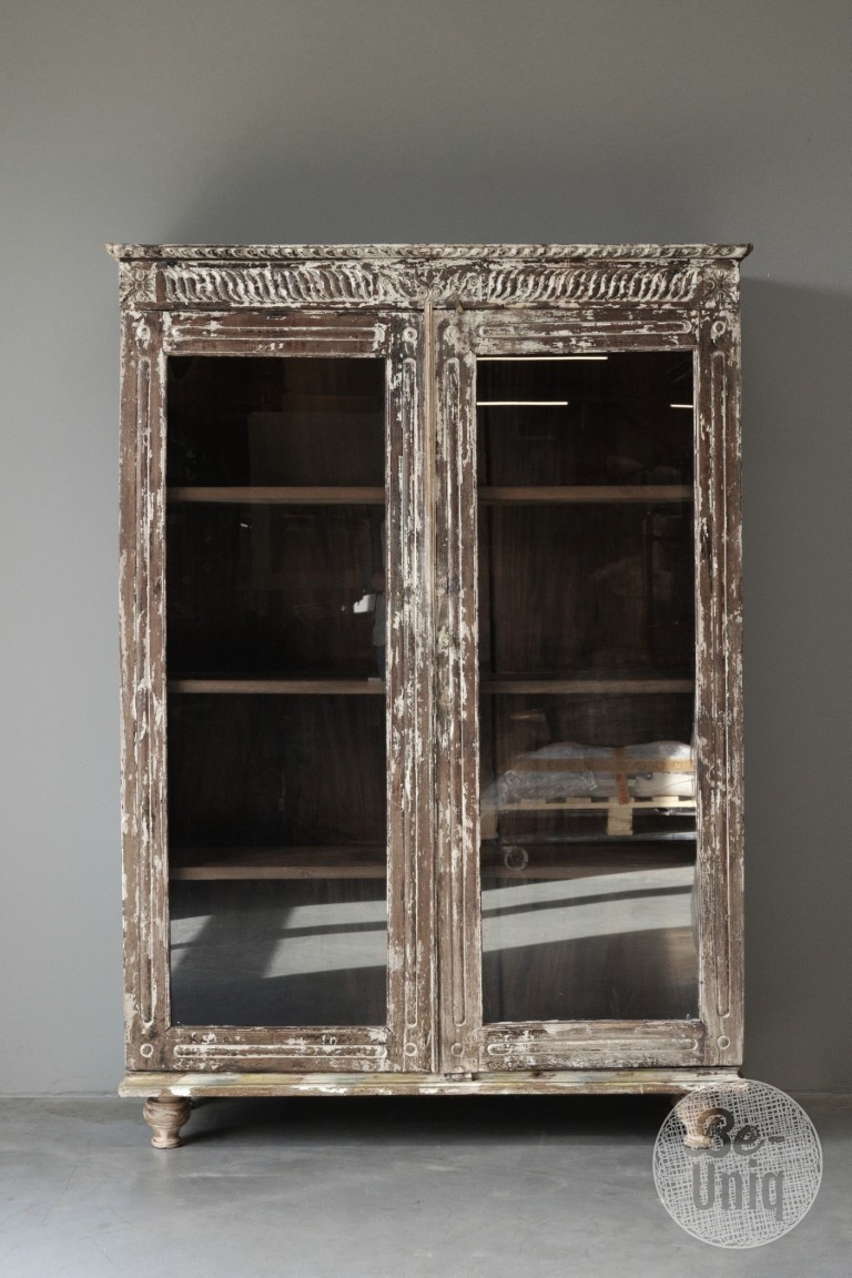 Be-Uniq Oude Vitrinekast | India | H182xB127xD50 cm