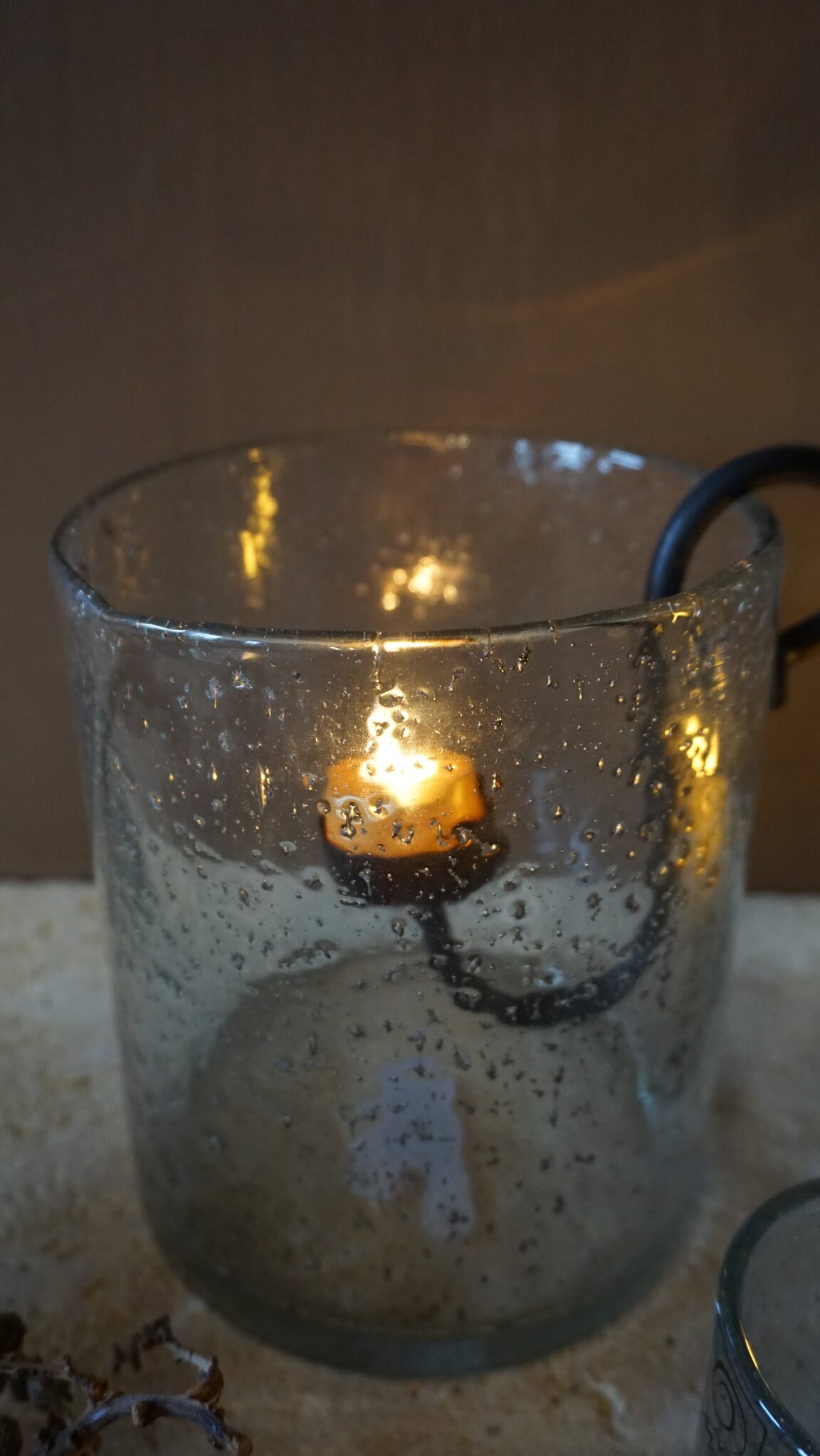 Rene Houtman Windlicht Cilinder Glas Bubbels Helder - 3 Maten