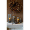 Windlicht Cilinder Glas Bubbels Helder - 4 Maten