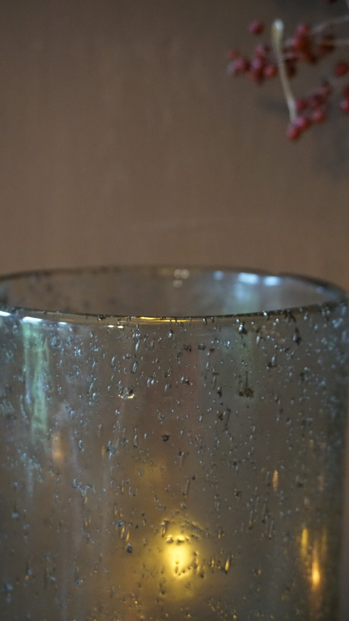 Rene Houtman Windlicht Cilinder Glas Bubbels Helder - 4 Maten