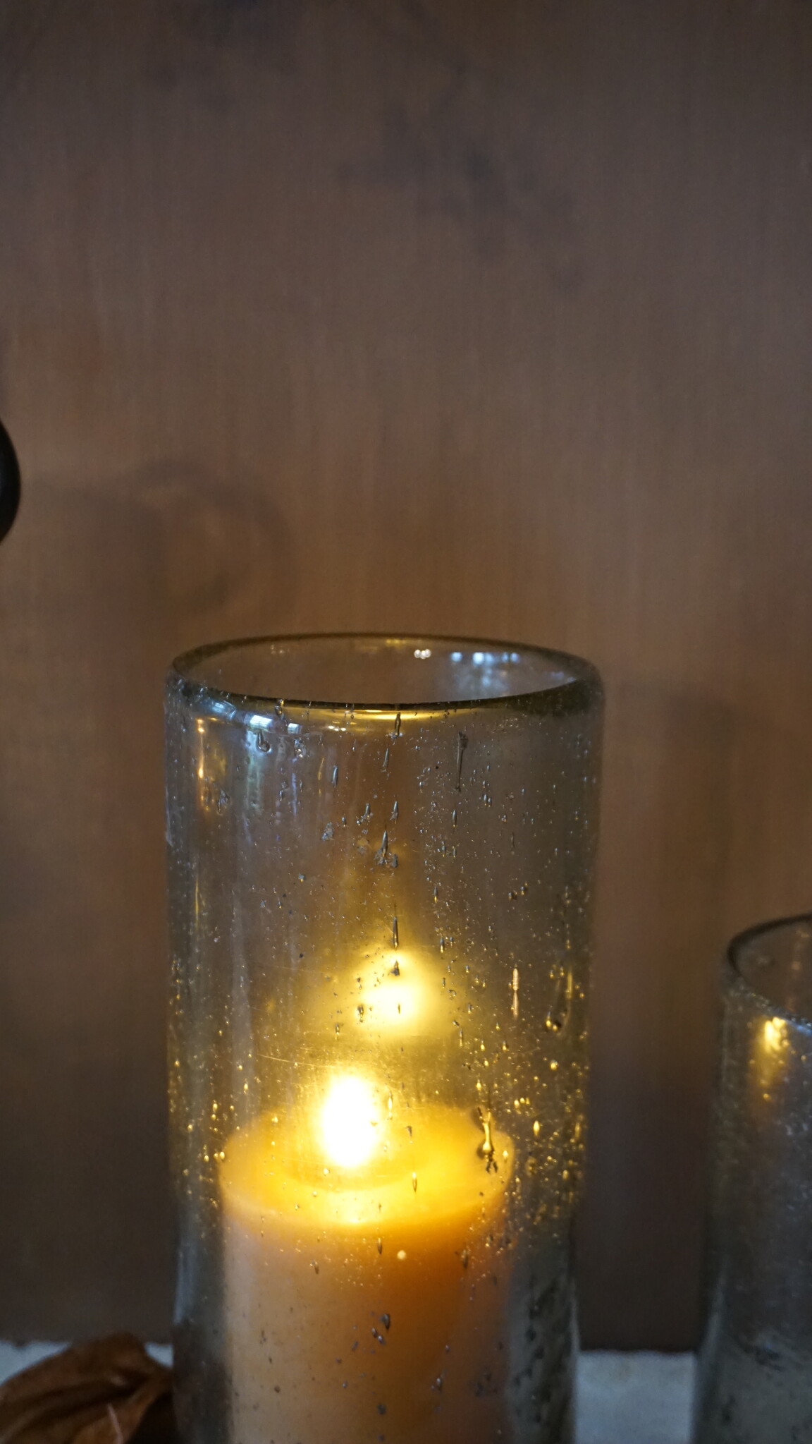 Rene Houtman Windlicht Cilinder Glas Bubbels Helder - 4 Maten