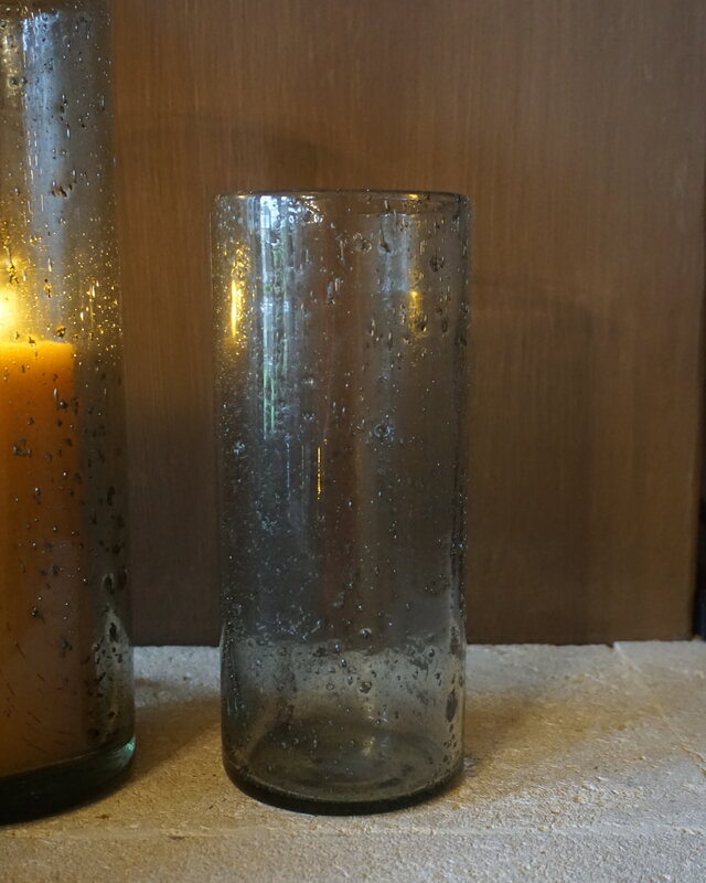 Rene Houtman Windlicht Cilinder Glas Bubbels Helder - 4 Maten