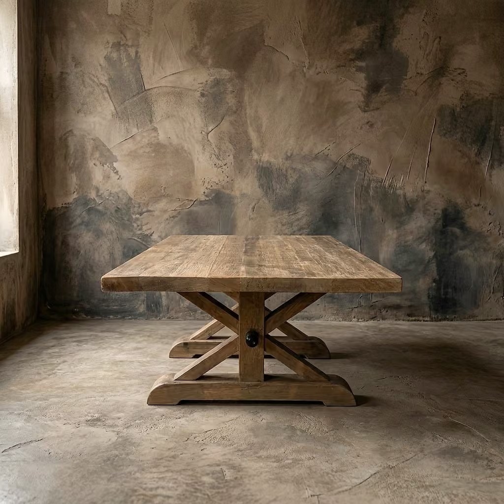 Rene Houtman Salontafel Balok Kloosterpoot Blok Hardhout - B130 x D85 x H45 Cm