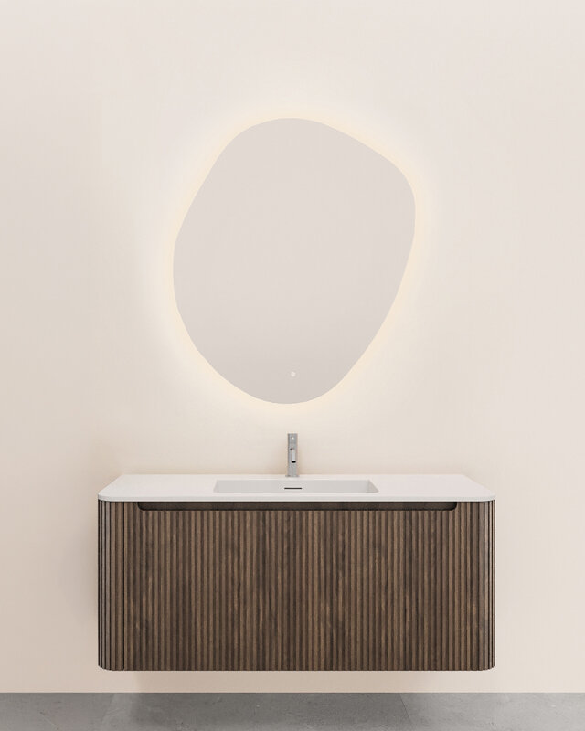 Rene Houtman Badkamermeubel Sulora | Bruin Eiken | 50x120x48 cm