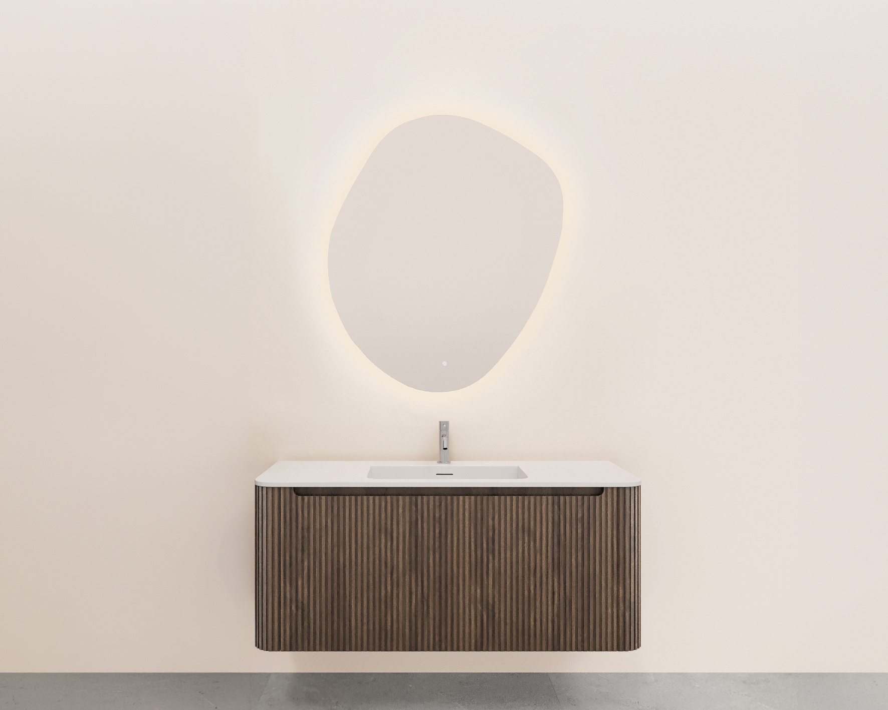 Rene Houtman Badkamermeubel Sulora | Bruin Eiken | 50x120x48 cm