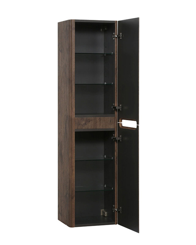 Rene Houtman Badkamerkast Sulora | Bruin Eiken | 160x40x35 cm