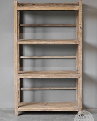 Be-Uniq Authentiek Houten Rek | India | H156xB89xD30 cm