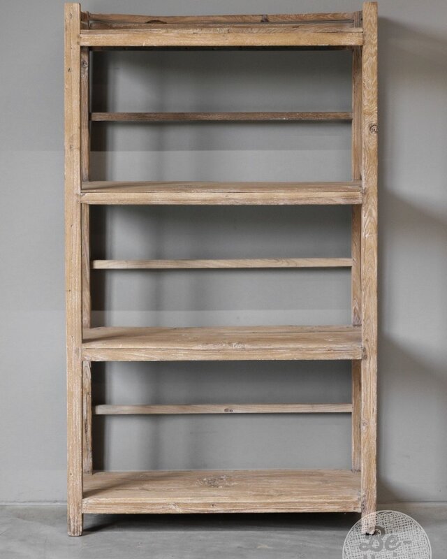 Be-Uniq Authentiek Houten Rek | India | H156xB89xD30 cm