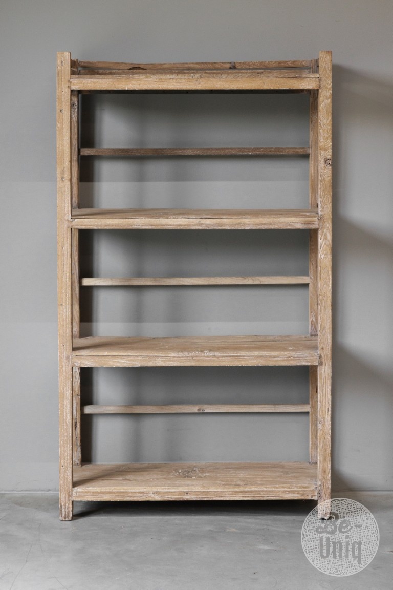 Be-Uniq Authentiek Houten Rek | India | H156xB89xD30 cm