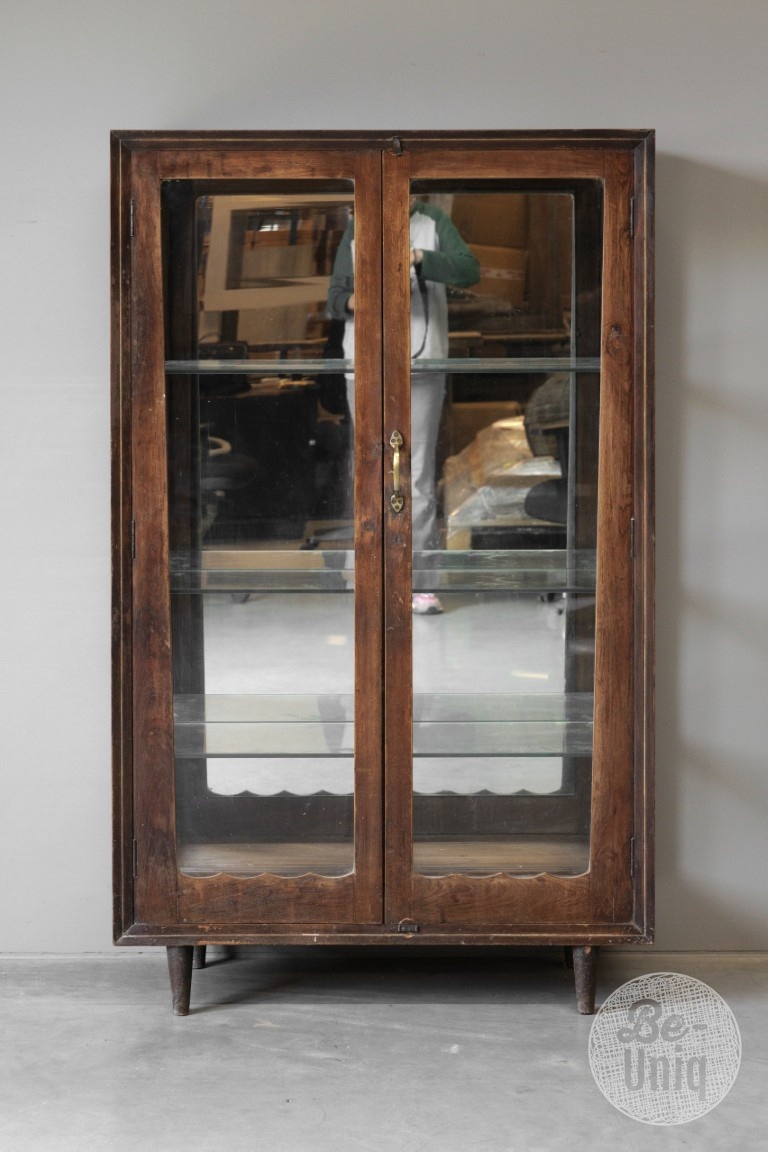 Be-Uniq Vitrinekast Met Spiegelachterwand | India | H152 cm