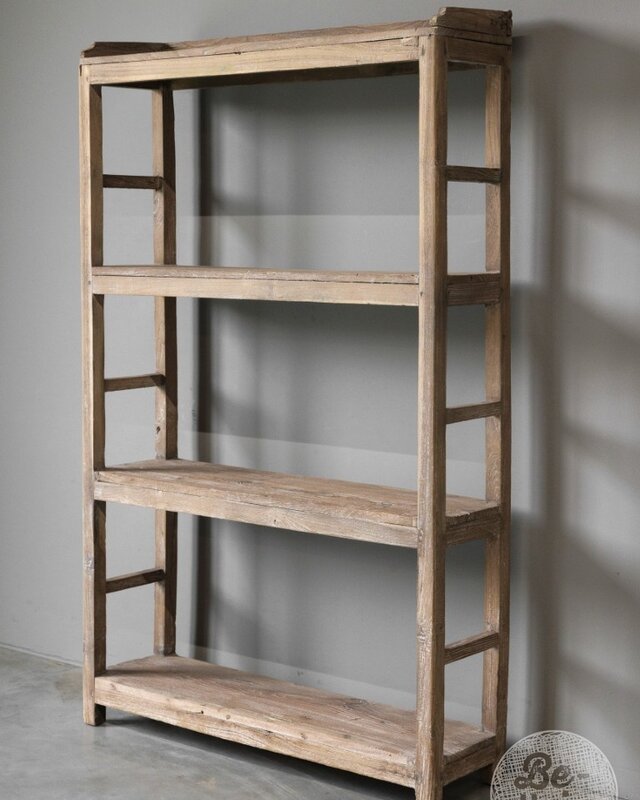 Be-Uniq Authentiek Houten Rek | India | H150xB91xD25 cm