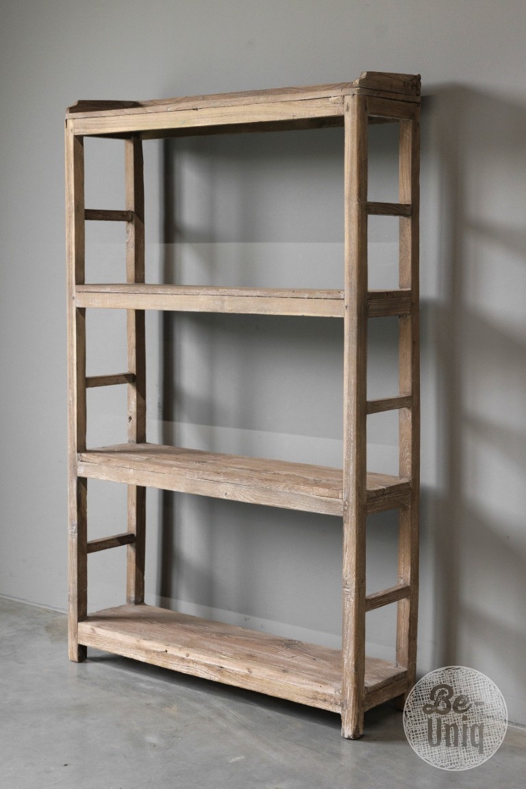 Be-Uniq Authentiek Houten Rek | India | H150xB91xD25 cm