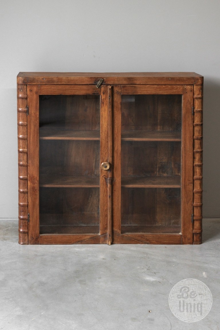 Be-Uniq Retro Vitrinekastje | India | H82xB82xD17 cm