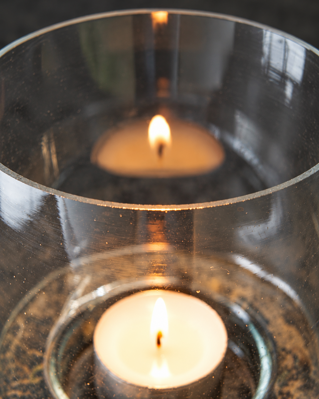 Rene Houtman Glazen Windlicht Uden | H17 x D10 cm