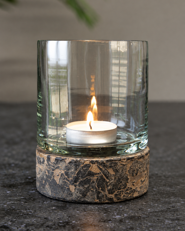 Rene Houtman Glazen Windlicht Ede | H11 x D8 cm