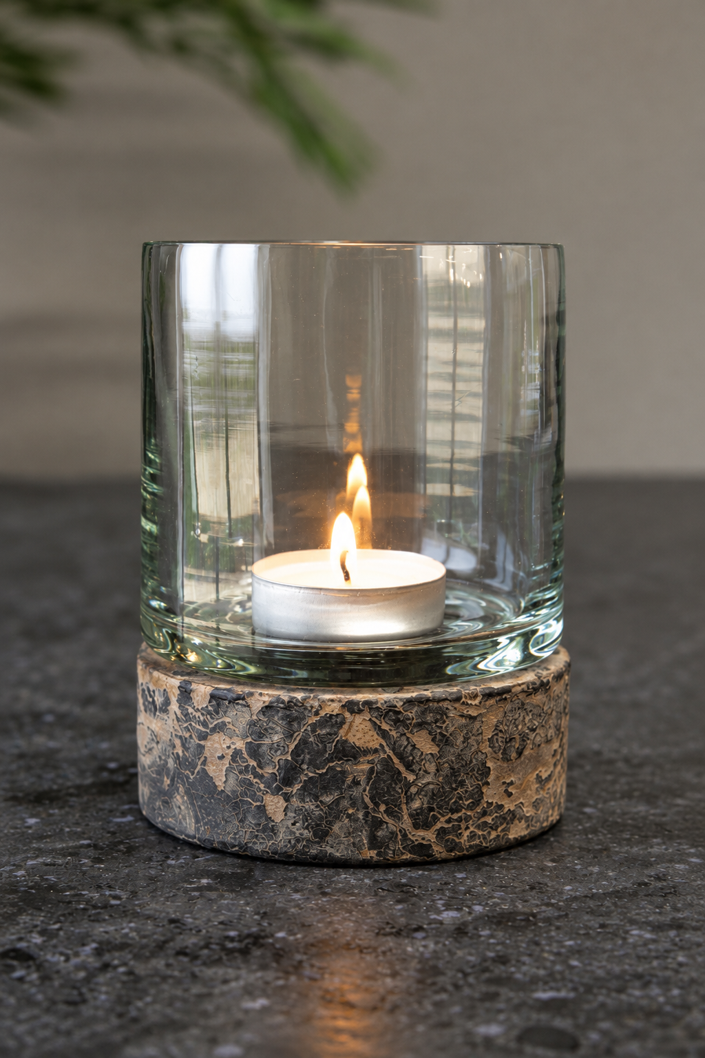 Rene Houtman Glazen Windlicht Ede | H11 x D8 cm