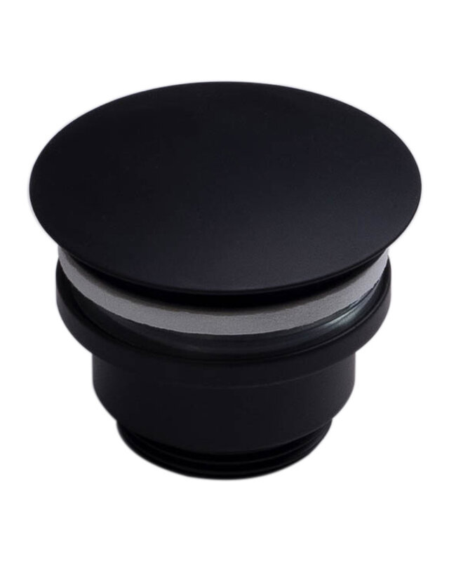 Forzalaqua Open Afvoerplug | Zwart Gepoedercoat | 5/4"