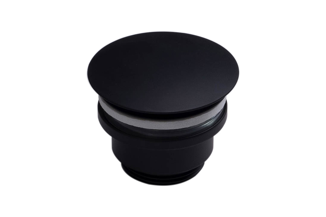 Forzalaqua Open Afvoerplug | Zwart Gepoedercoat | 5/4"