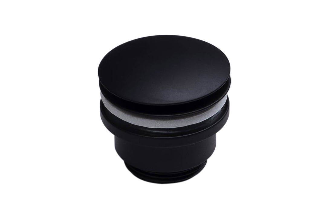 Forzalaqua Push Open Afvoerplug | Zwart Gepoedercoat | 5/4"