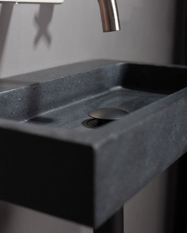 Forzalaqua Push Open Afvoerplug | Zwart Gepoedercoat | 5/4"