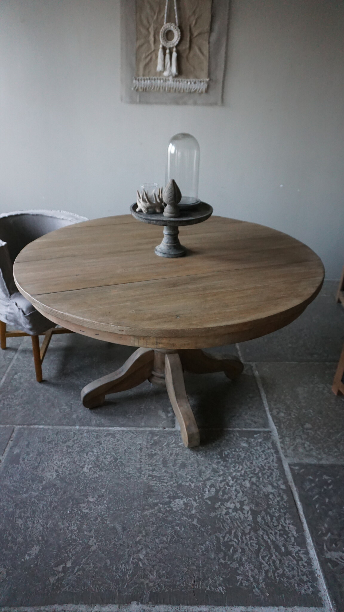 Rene Houtman Houten Eettafel | Rond | Lichtbruin | D130 cm
