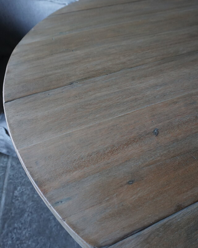 Rene Houtman Houten Eettafel | Rond | Lichtbruin | D130 cm