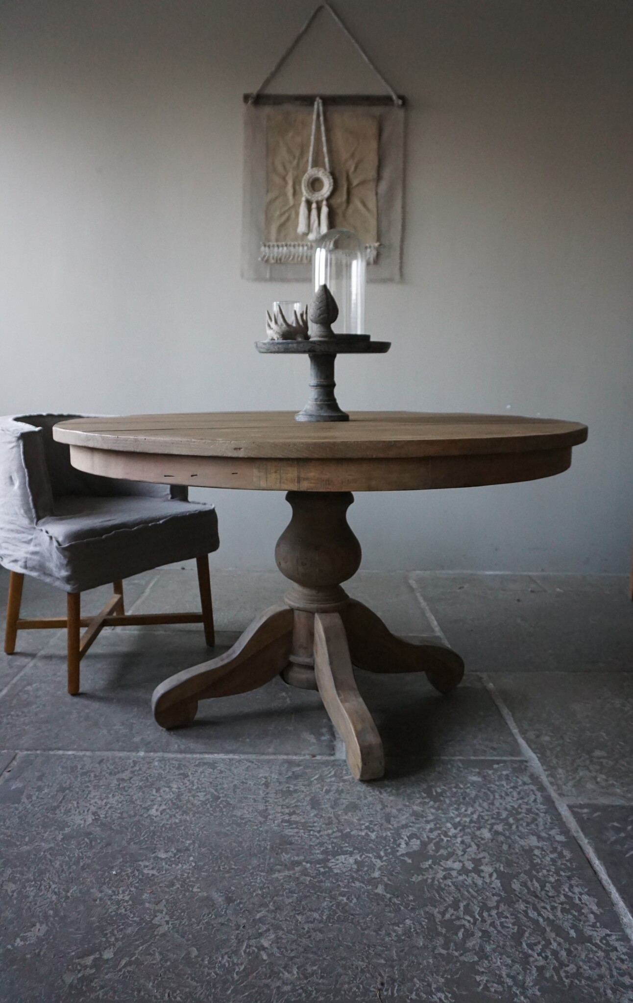 Rene Houtman Houten Eettafel | Rond | Lichtbruin | D130 cm