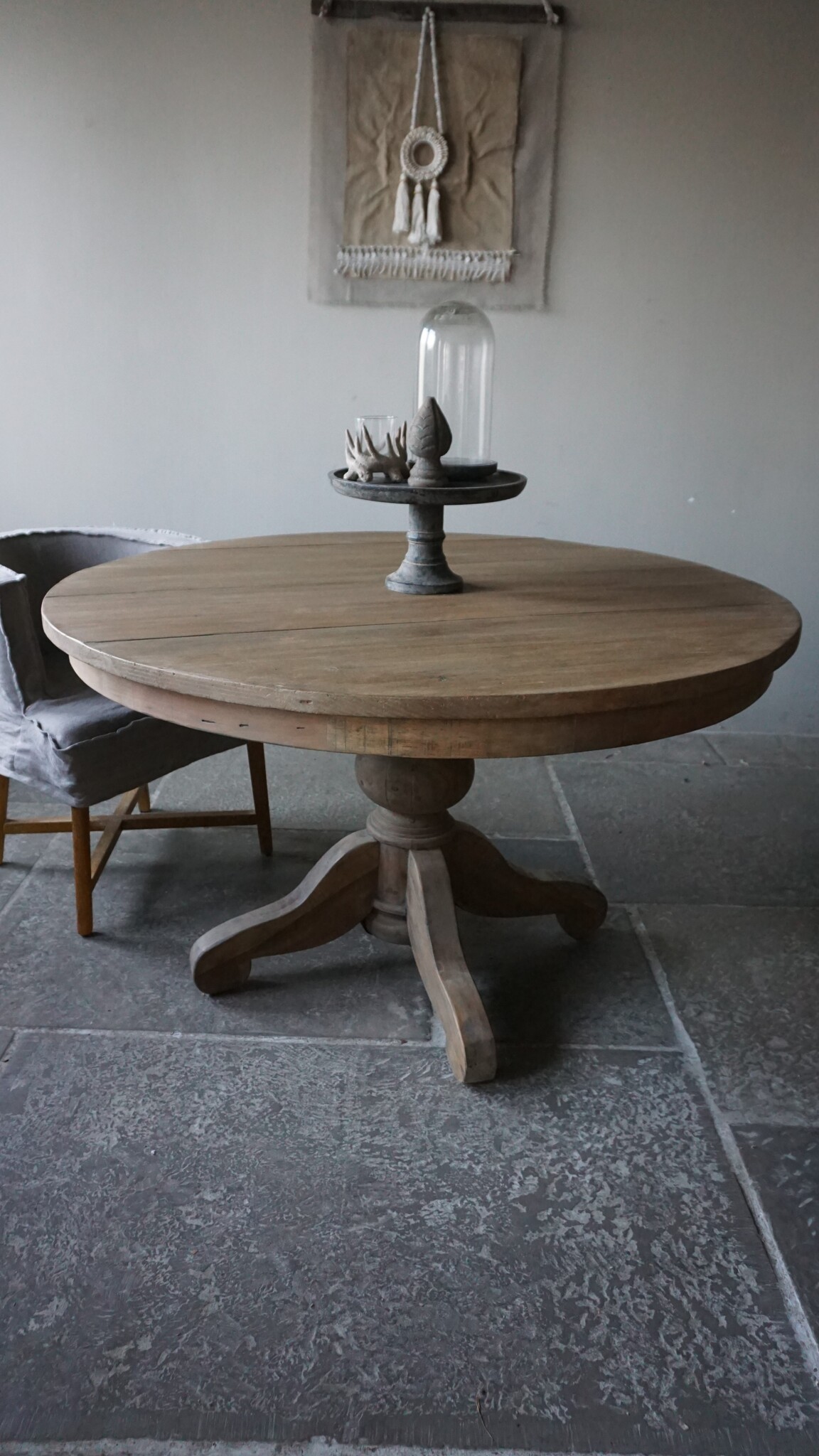 Rene Houtman Houten Eettafel | Rond | Lichtbruin | D130 cm